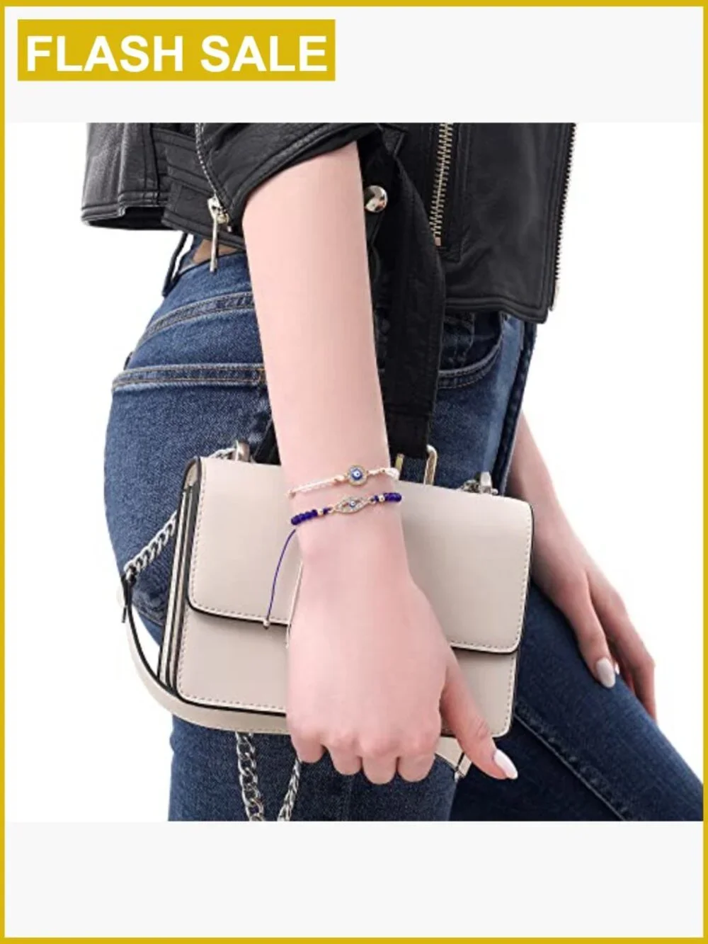 Best Friend Bracelets Couple Friendship Evil Eye Adjustable Bracelet Gift